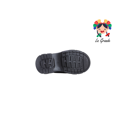 13351 NEVADA Negro Piel Bota Casual para Niño