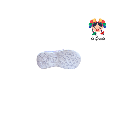 133 Hunter ON KIDS Blanco Lila Tenis Casual con Luz Led para Niña
