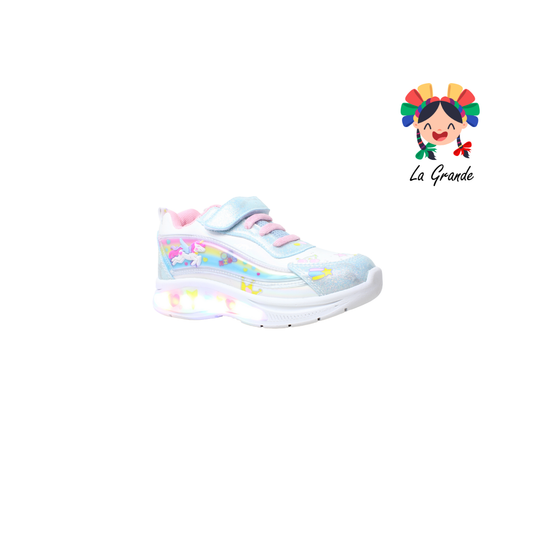 133 ON KIDS Unicornio Blanco Cielo Sint Tenis Choclo de Luces Led para Niña