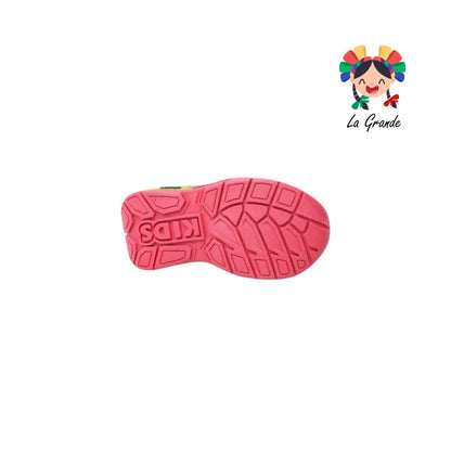 133 ON KIDS Rojo Oxford Carro Sint Tenis Choclo con Luces Led para Niño
