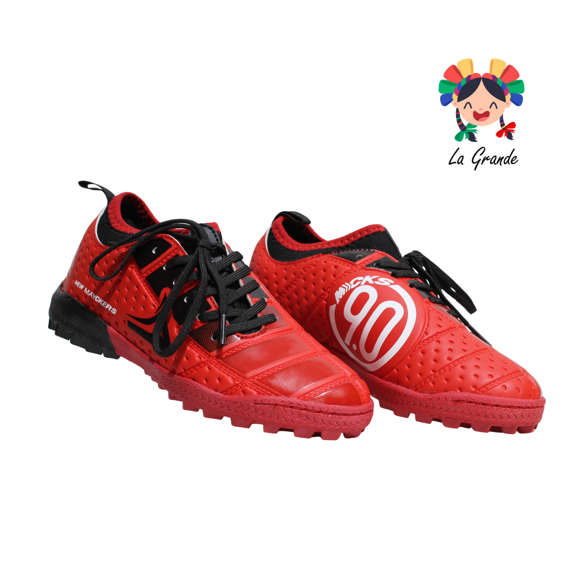 1263 MAYCKERS Rojo Ngo Rojo Sint Tenis de Fútbol Rápido para Caballero