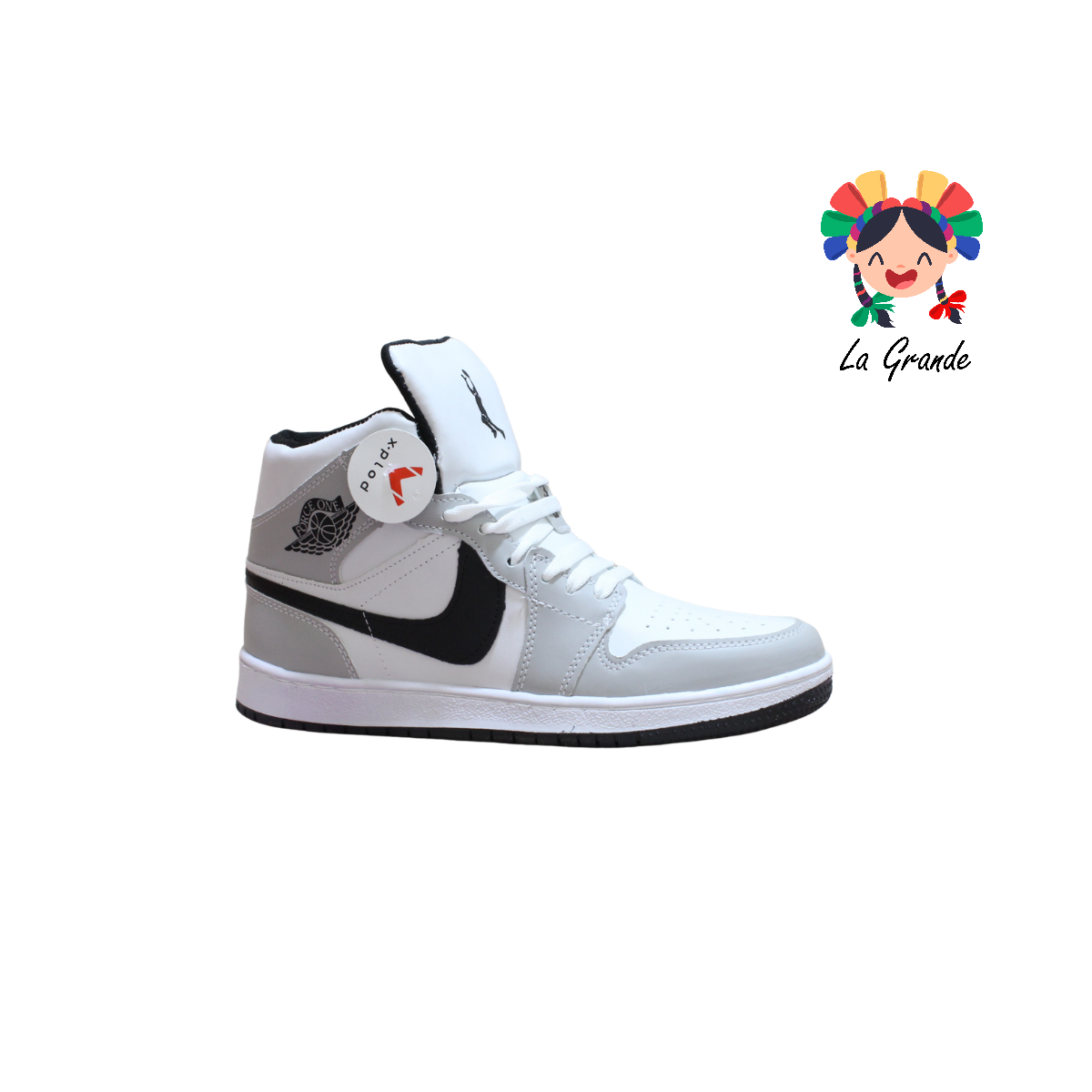 FORCE X-PLOD Gris Bco Ngo Sintético Tenis para Niño y Caballero