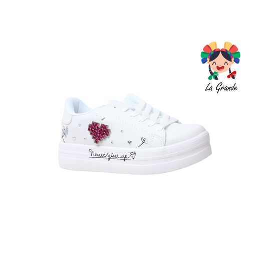 1350 CHAMPS Blanco Fiusha Sint Tenis Casual para Dama