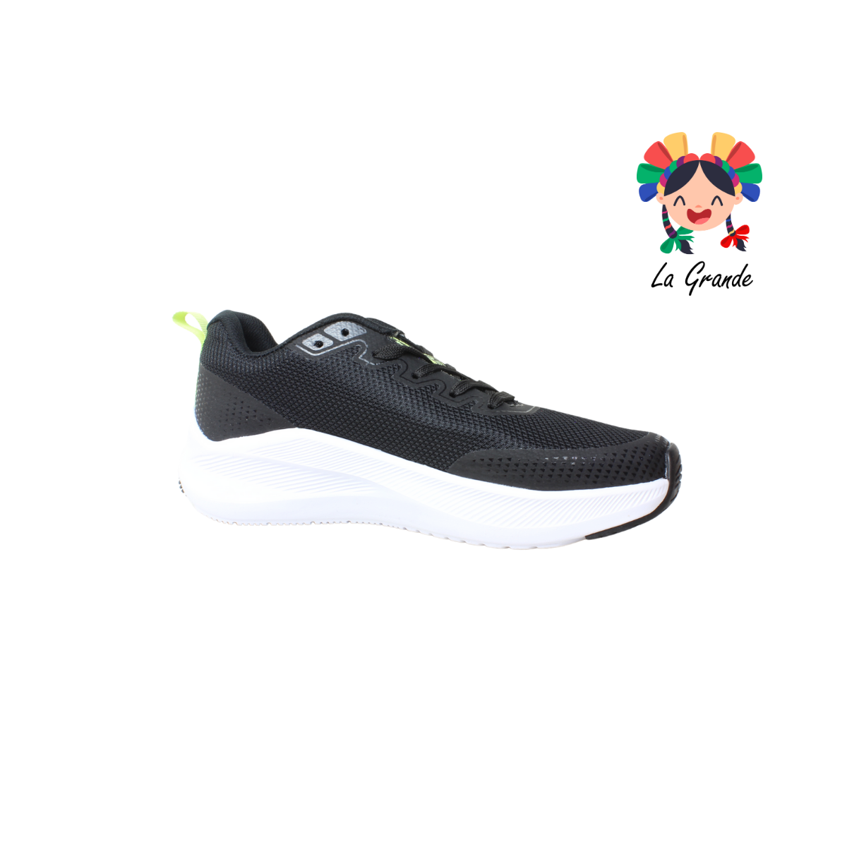 A7908J COURT Negro Lima Tenis Deportivo para Dama