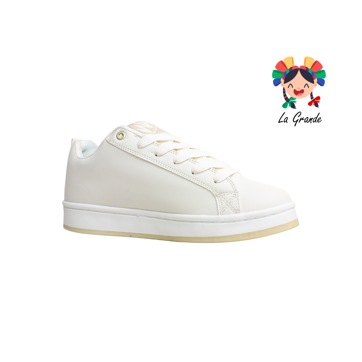 300 WALKQUIR Latte Oro Tenis Casual para Joven