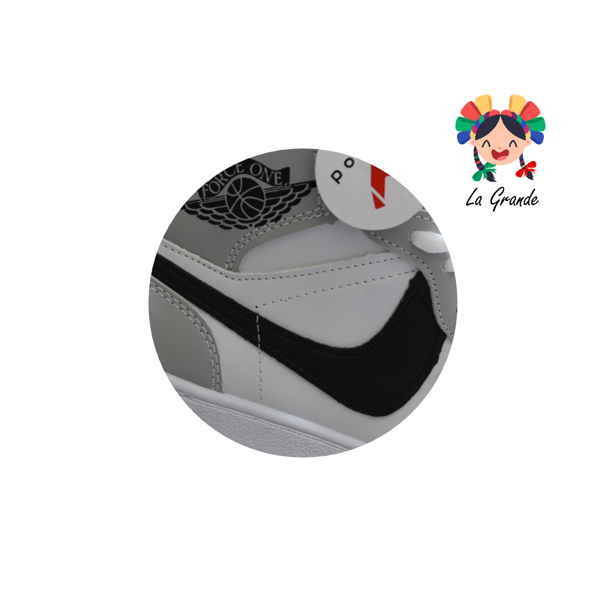 FORCE X-PLOD Gris Bco Ngo Sintético Tenis para Niño y Caballero