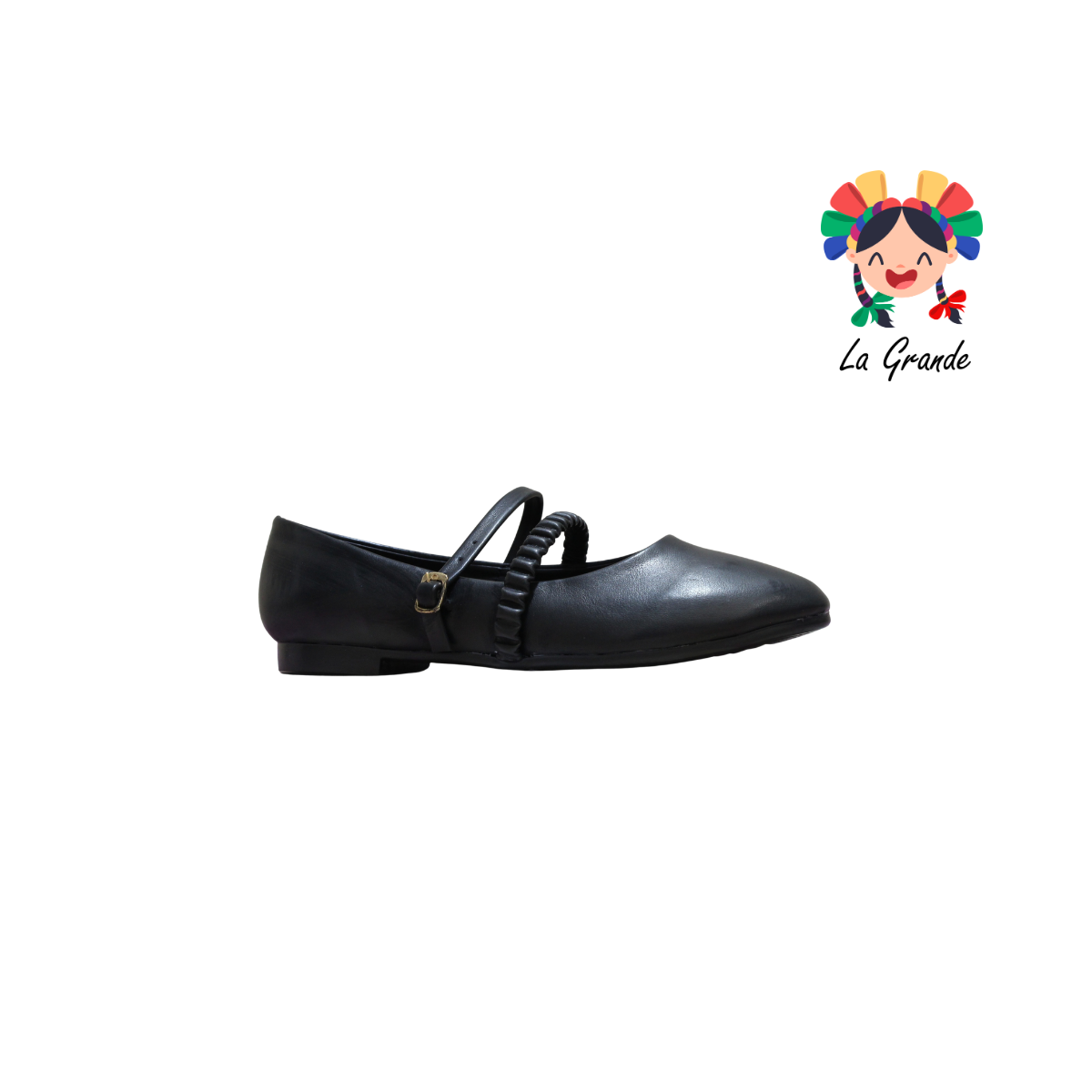 1000 CAPRICHOSA Negro Cabra Balerina para Dama