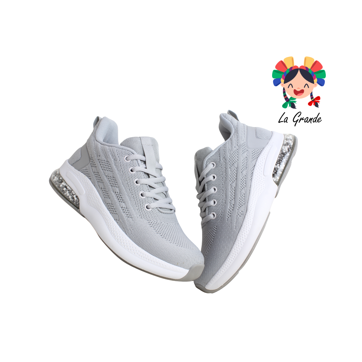 023W JERKO Gris Tenis Deportivo para Dama, Jóven y Caballero