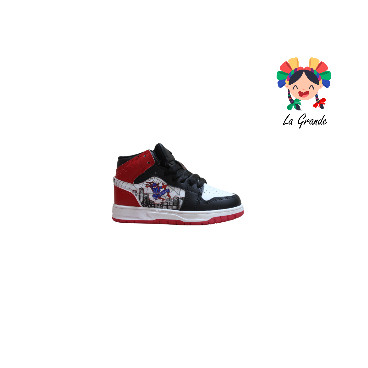 922 Araña Rojo Arándano Ngo Rojo Bco Sint Tenis Casual para Niña y Niño