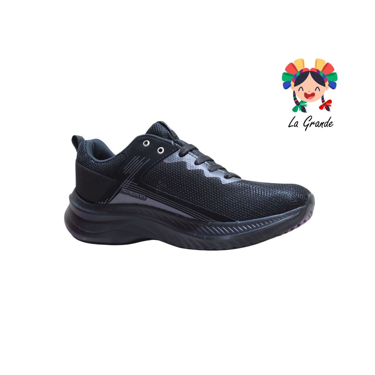 090 SPEIS10 Negro Negro Tenis Deportivo para Caballero
