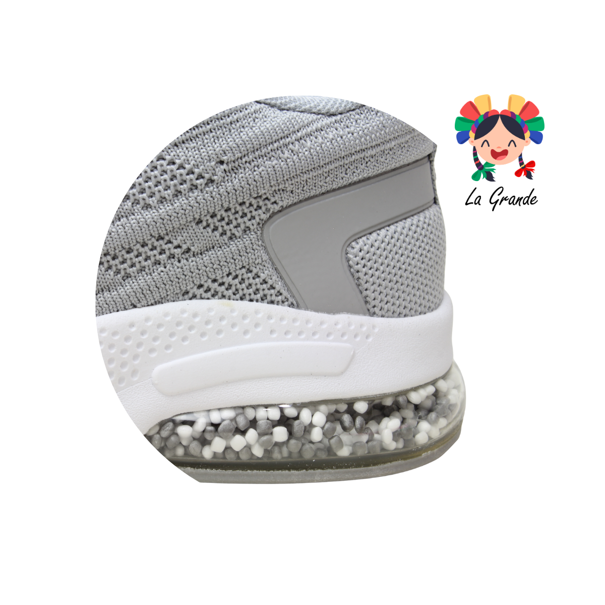 023W JERKO Gris Tenis Deportivo para Dama, Jóven y Caballero
