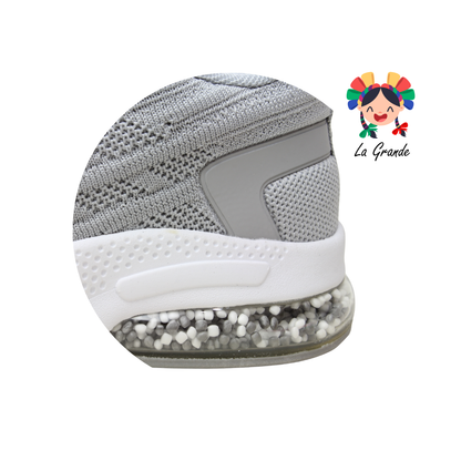 023W JERKO Gris Tenis Deportivo para Dama, Jóven y Caballero
