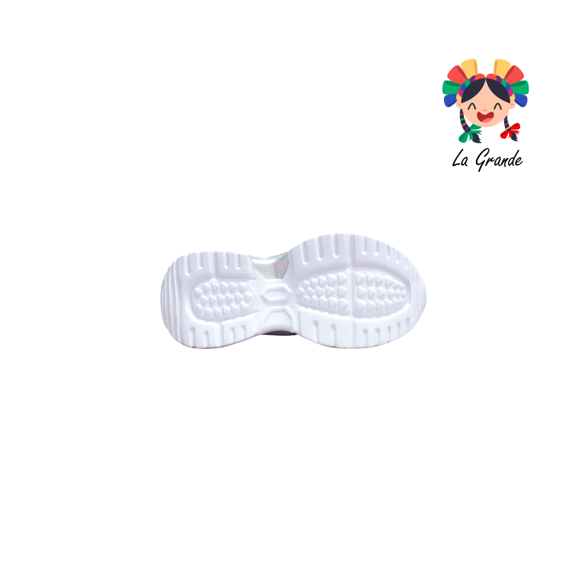 1822 ADIORA Bco Plata Rosa Tenis Deportivo para Niña