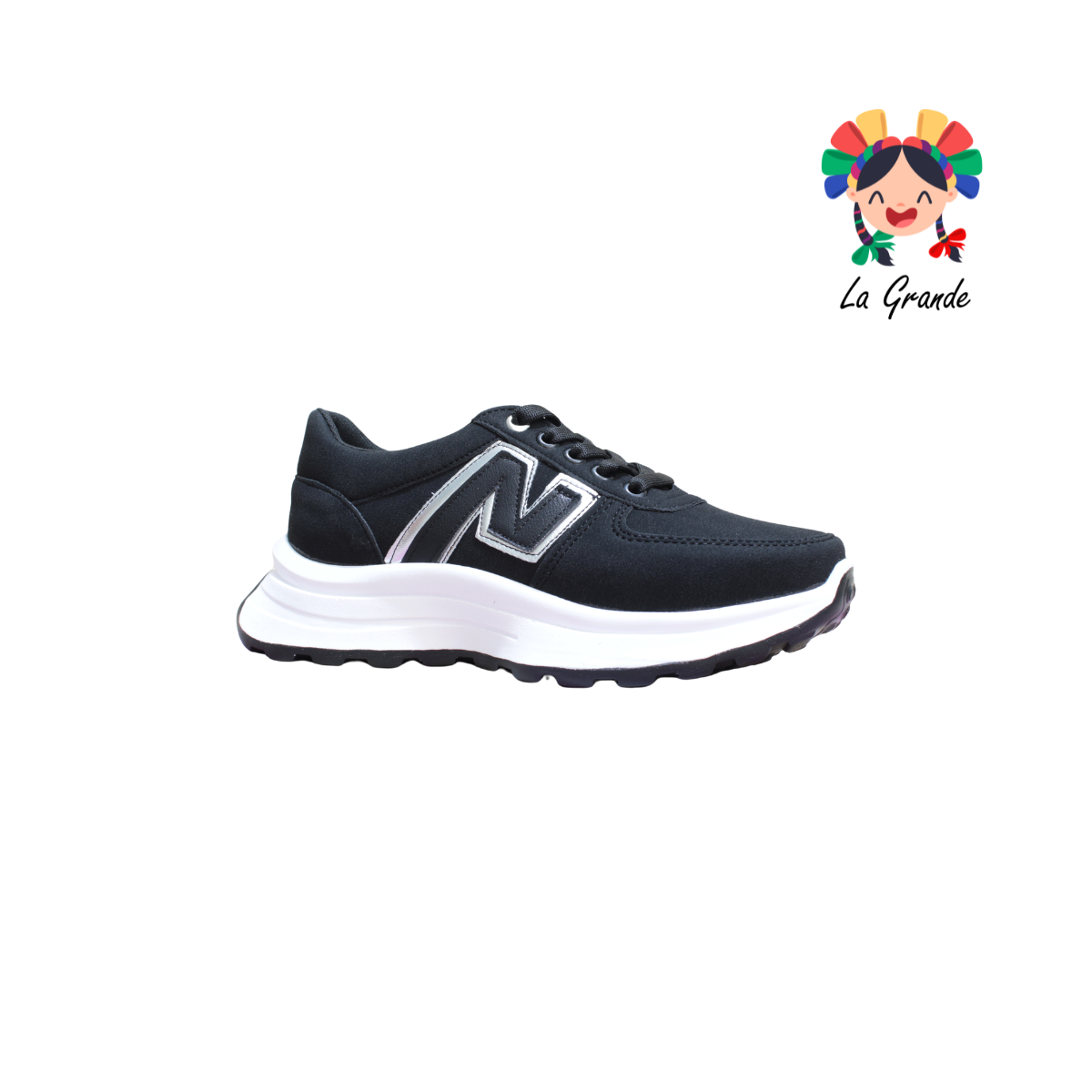 909 WILDCAT Negro Tenis Casual para Dama