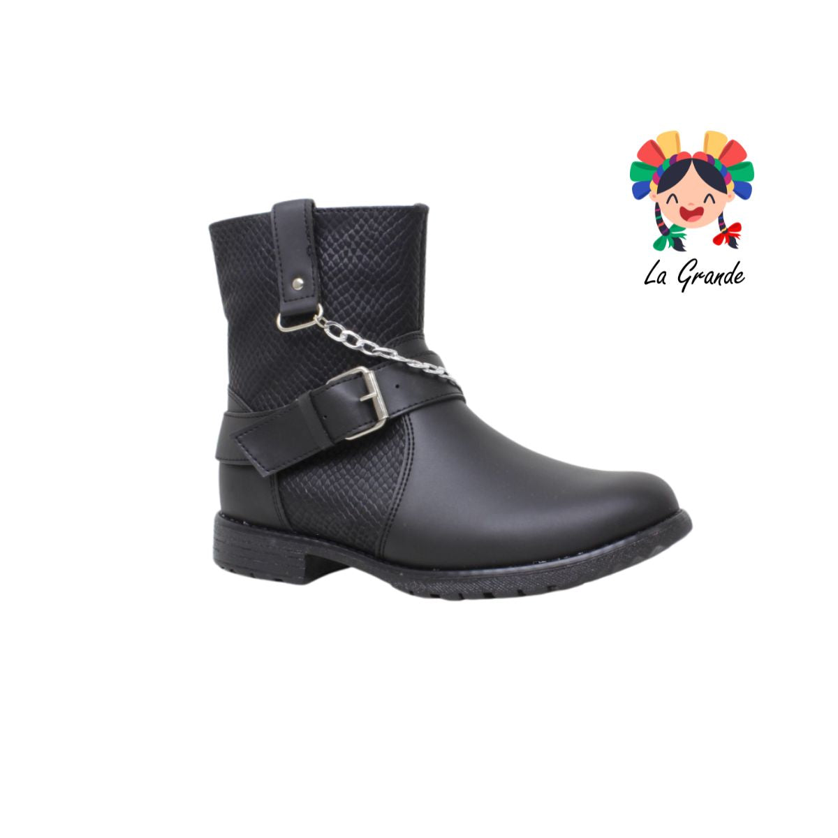 1405 DOMINIQ Negro Sint Bota Casual para Dama