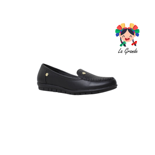 1406 ETNIA Negro Zapato Mocasín para Dama