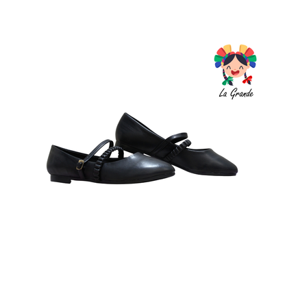 1000 CAPRICHOSA Negro Cabra Balerina para Dama