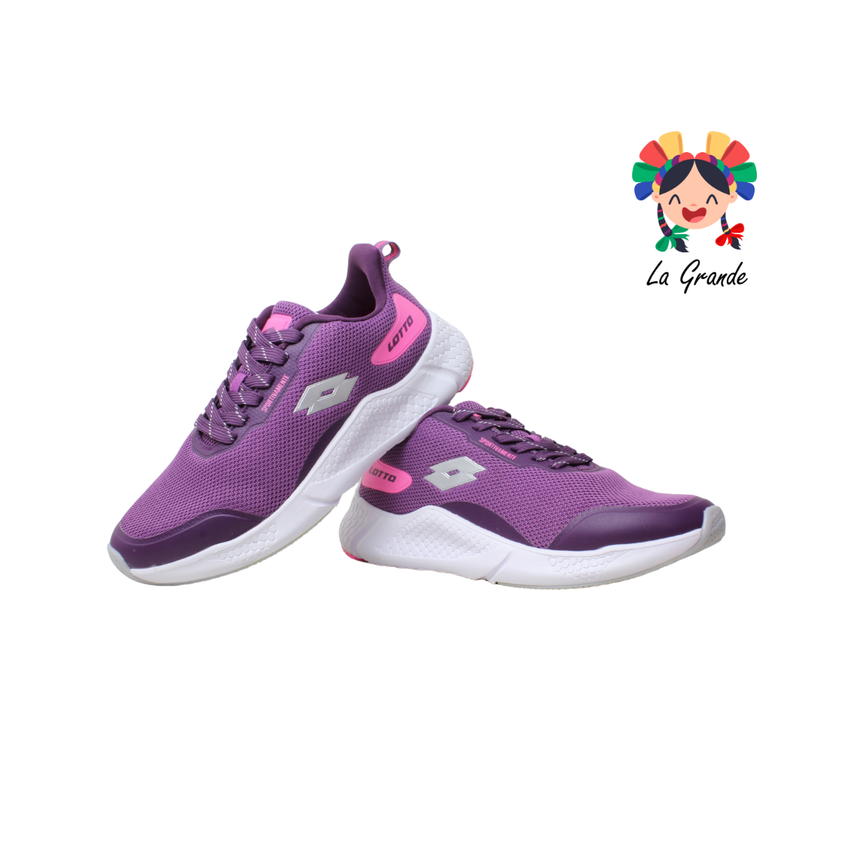 9H442558 LOTTO Apolo Plum Tenis Deportivo para Dama