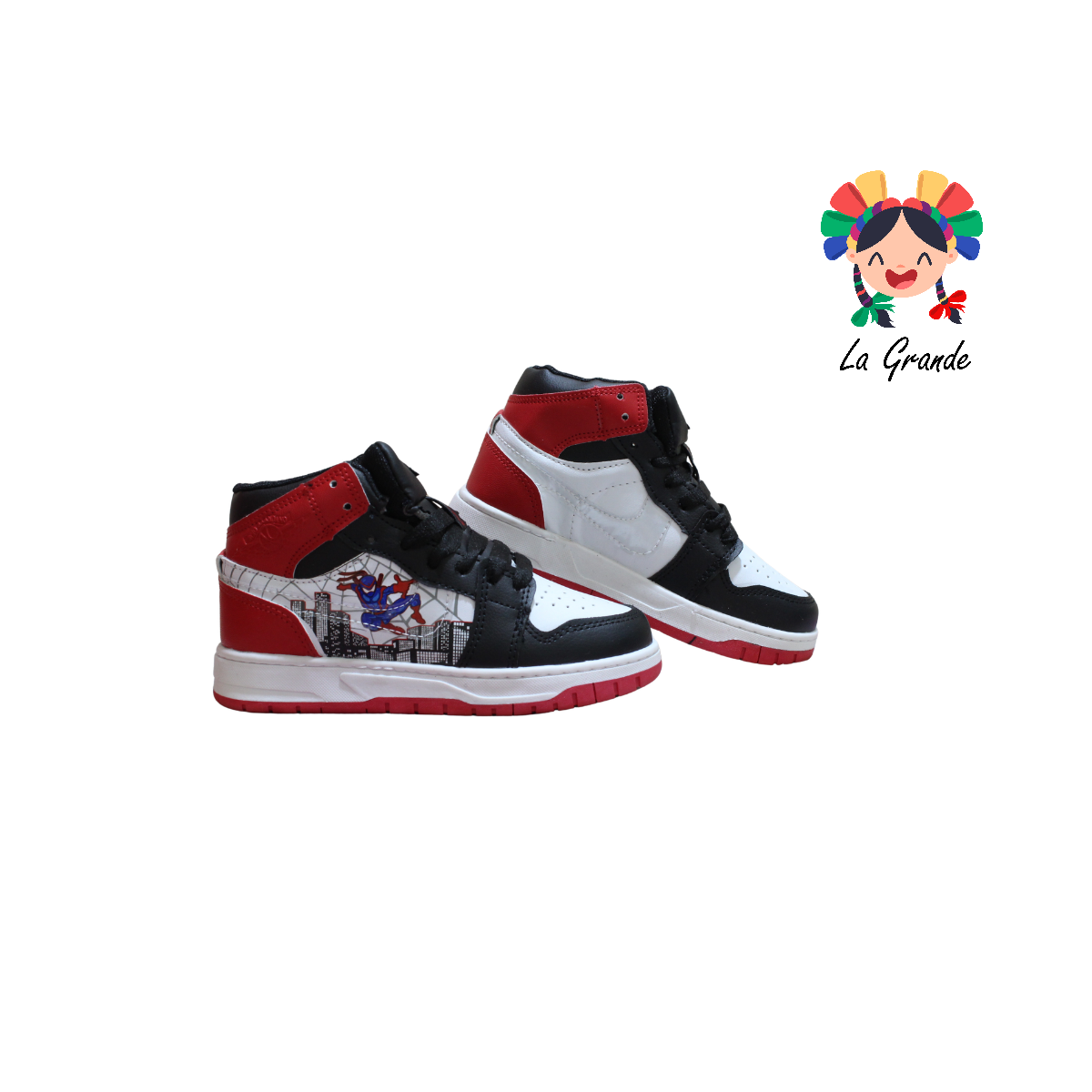 922 Araña Rojo Arándano Ngo Rojo Bco Sint Tenis Casual para Niña y Niño
