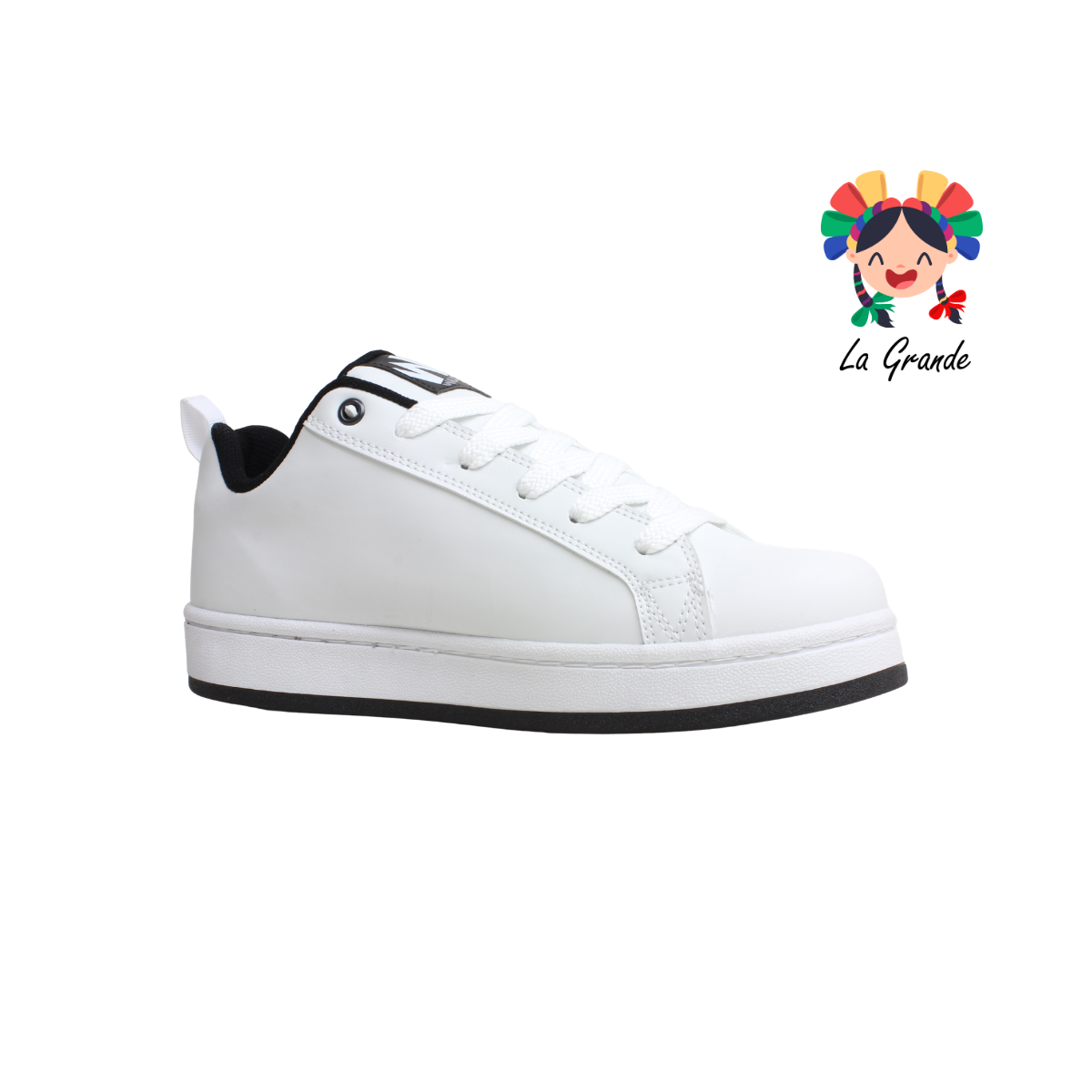 300 WALKQUIR Blanco Negro Tenis Casual para Dama, Joven y Caballero