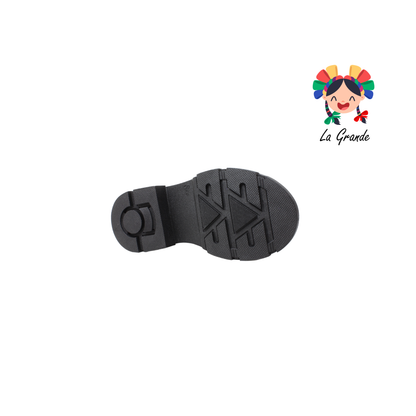 142 GABRIELA Negro Charol Zapato Escolar con Suela Kity para Dama
