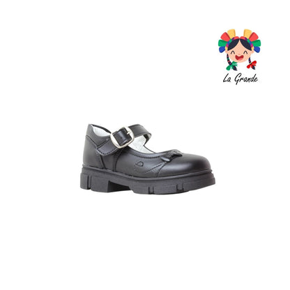142 GABRIELA Negro Sintético Zapato Escolar con Suela Kity para Niña y Dama
