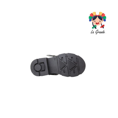 142 GABRIELA Negro Sintético Zapato Escolar con Suela Kity para Niña y Dama