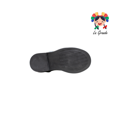 143 WENDY Negro Sintético Bota Alta con Brillos para Niña