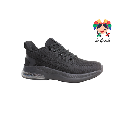 023W JERKO Negro Tenis Deportivo para Dama, Jóven y Caballero