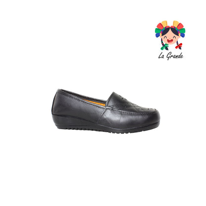 145 AMPARO Negro Piel Zapato Casual para Dama