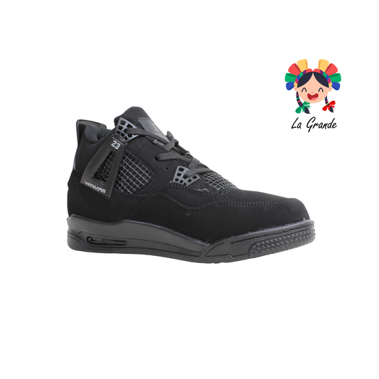 1016 HARMAN Negro Total Tenis Casual para Caballero
