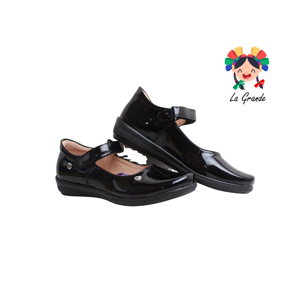 14004 LUPITAS Negro Charol Zapato Escolar para Dama