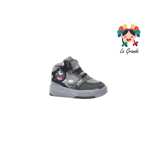 147 LUX-10 Oxford Negro Sintético Tenis Casual para Bebé