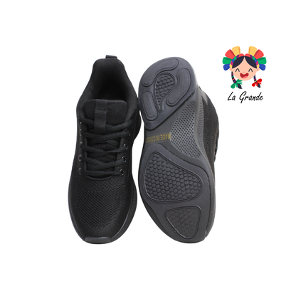 023W JERKO Negro Tenis Deportivo para Dama, Jóven y Caballero