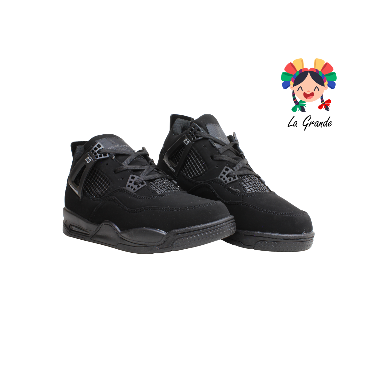 1016 HARMAN Negro Total Tenis Casual para Caballero
