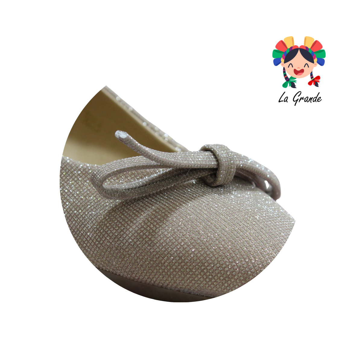 3053 YUL Oro Univer Balerina con Pedrería para Dama