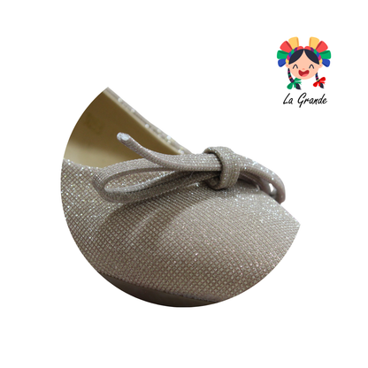 3053 YUL Oro Univer Balerina con Pedrería para Dama