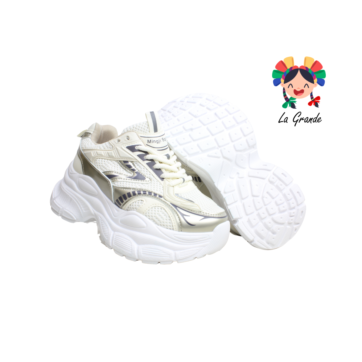 201B FOSUM Beige Sint Tenis Casual para Dama