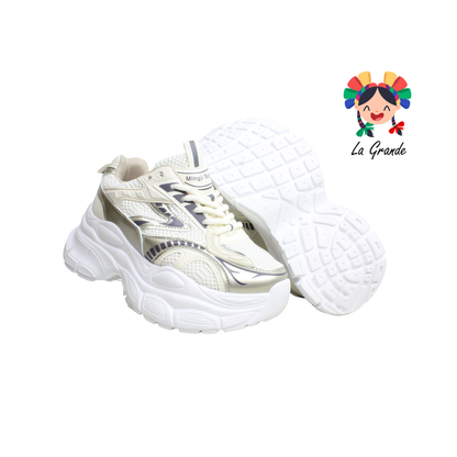 201B FOSUM Beige Sint Tenis Casual para Dama