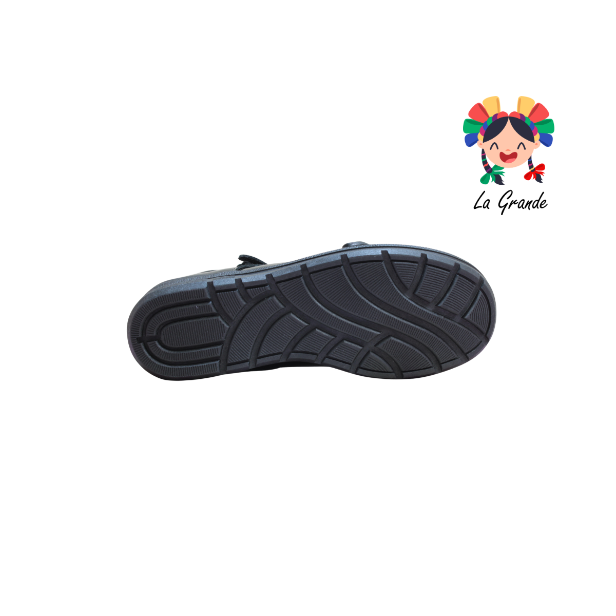 719 WIZZYZ Negro Charol Zapato Escolar para Dama