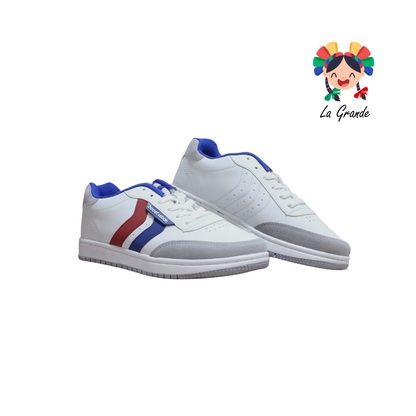 338 BOOST Bco Rey Rojo Napa Tenis Casual para Caballero
