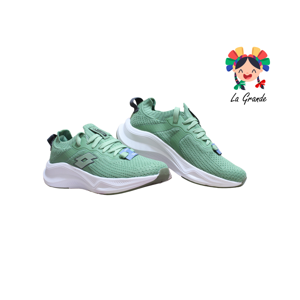 9H560770 LOTTO Verde Agua Tenis Casual para Dama