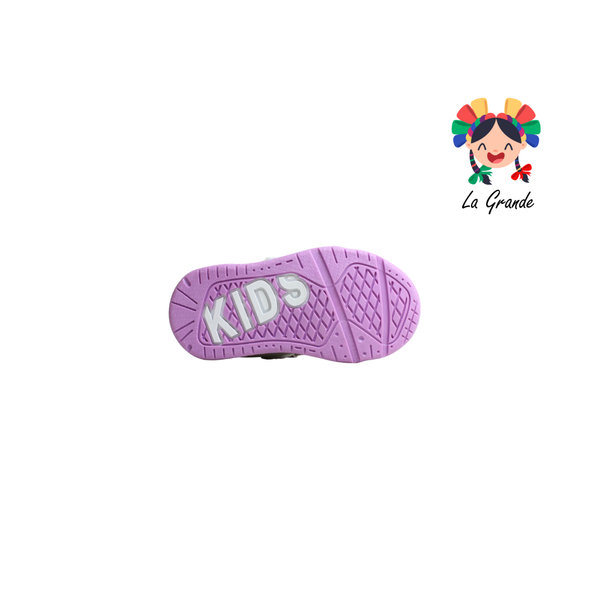 15000 FIRST Blanco Lila Sint Tenis Casual para Bebe y Niña