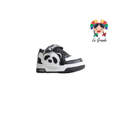 15000 FIRST Blanco Negro Sint Tenis Casual para Bebe, Niña y Niño