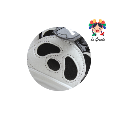 15000 FIRST Blanco Negro Sint Tenis Casual para Bebe, Niña y Niño