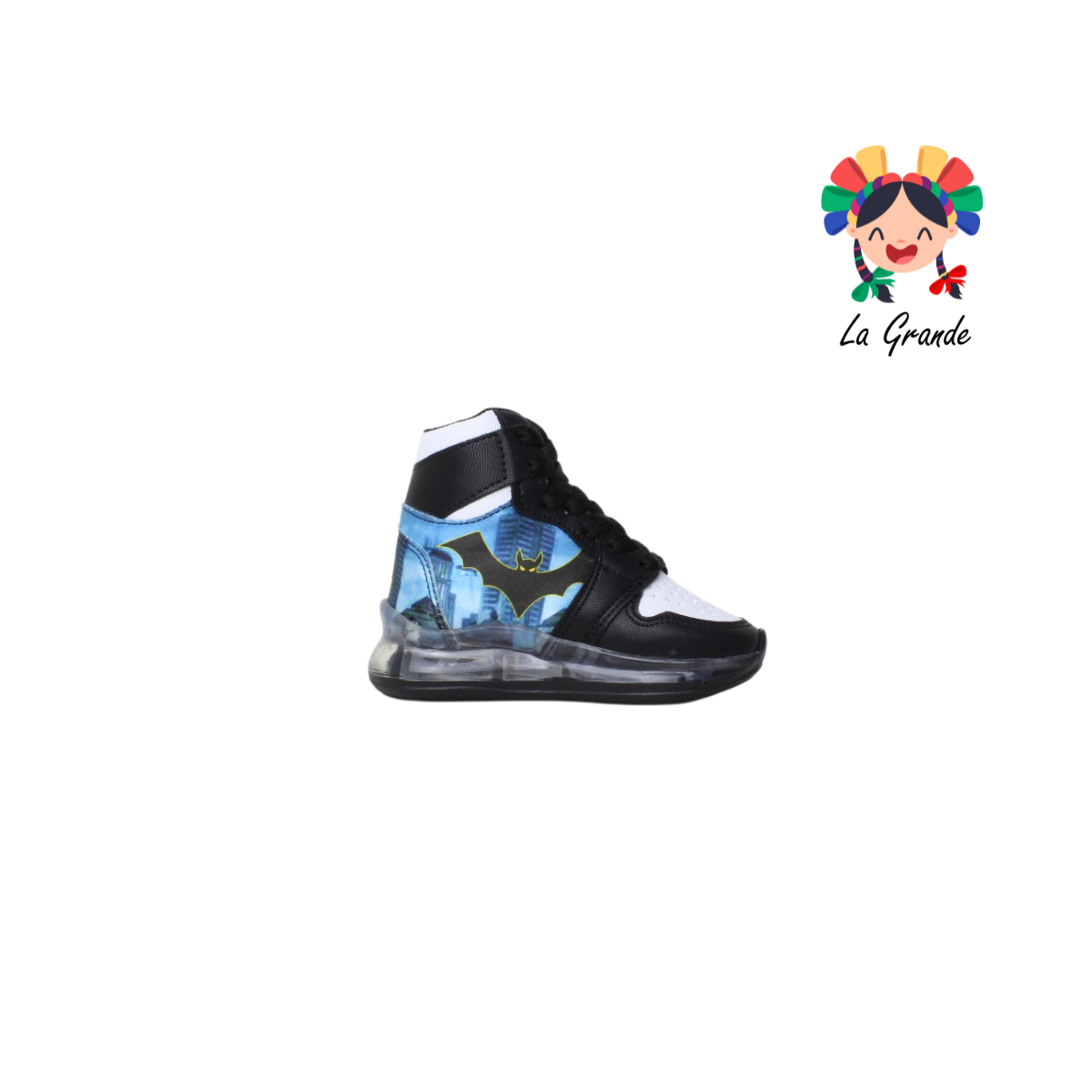 15000 PAOLA RAMIREZ Negro Sint Tenis Casual con Luces Led para Niño