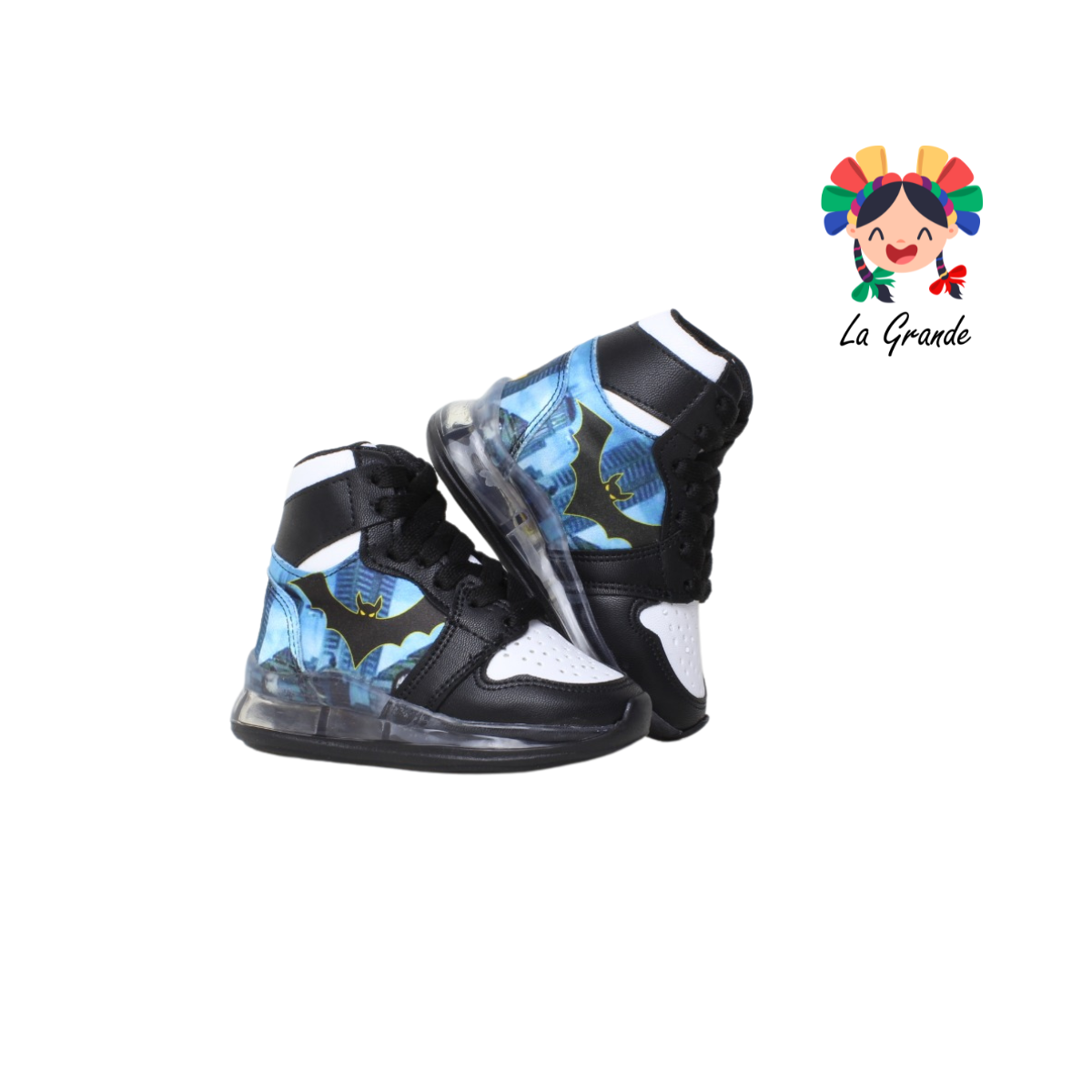 15000 PAOLA RAMIREZ Negro Sint Tenis Casual con Luces Led para Niño