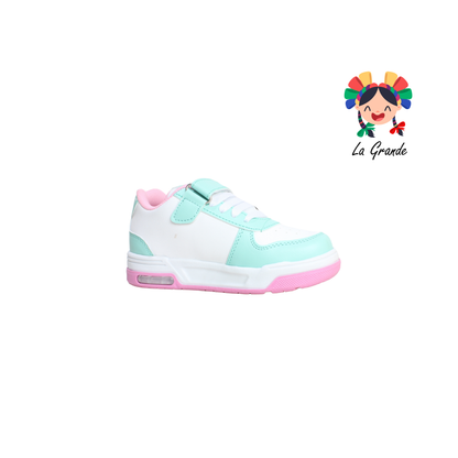 15000 FIRST Blanco Menta Sint Tenis Casual para Niña