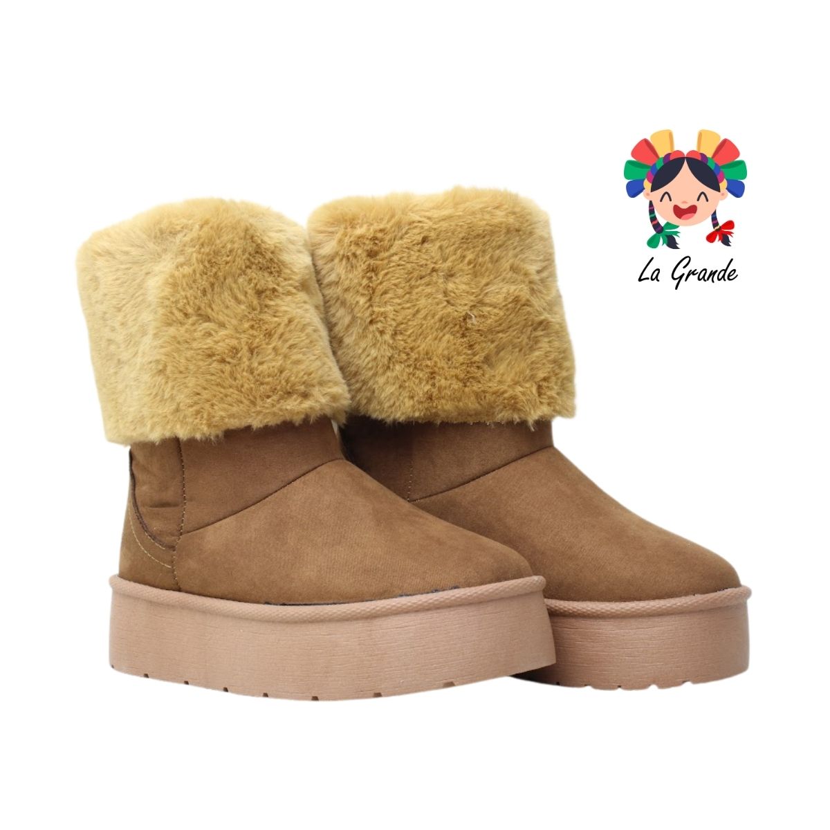 15010 FRIDAYS Melle Nobuck con Peluche para Dama