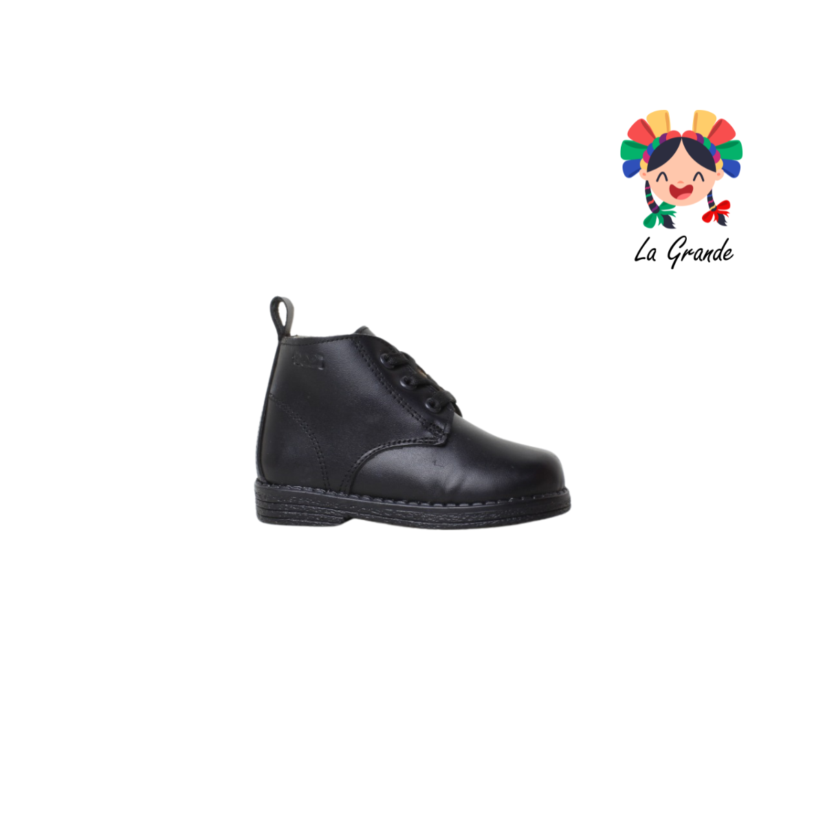 1505-N DOGI Piel Negro Negro Bota Casual para Bebé